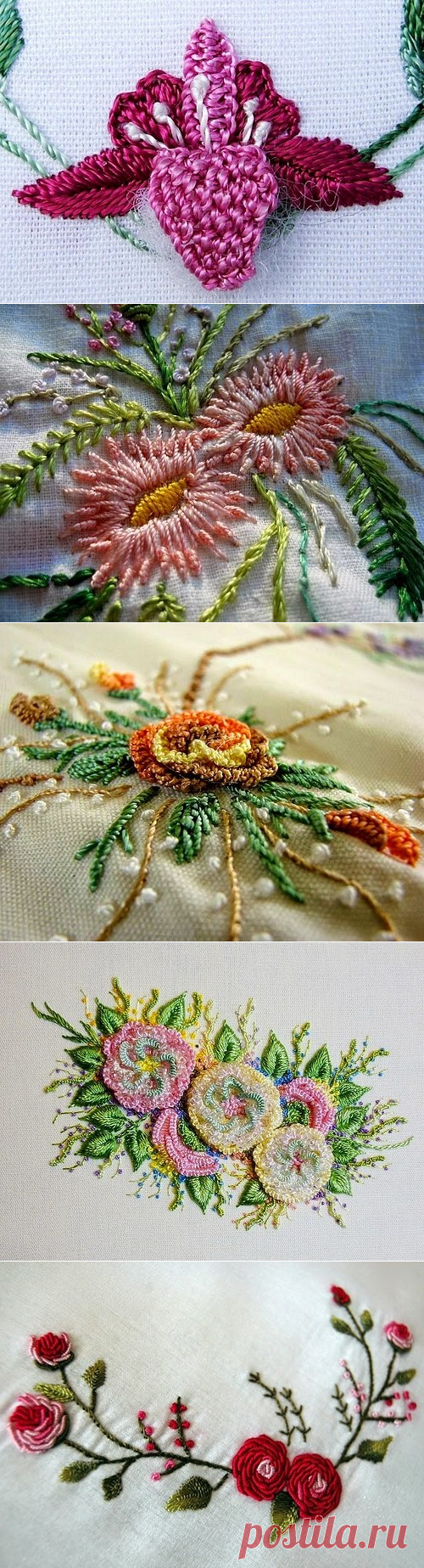 Бразильская техника вышивки (Brazilian Dimensional Embroidery) ☆ швы и стежки, инструменты и материалы