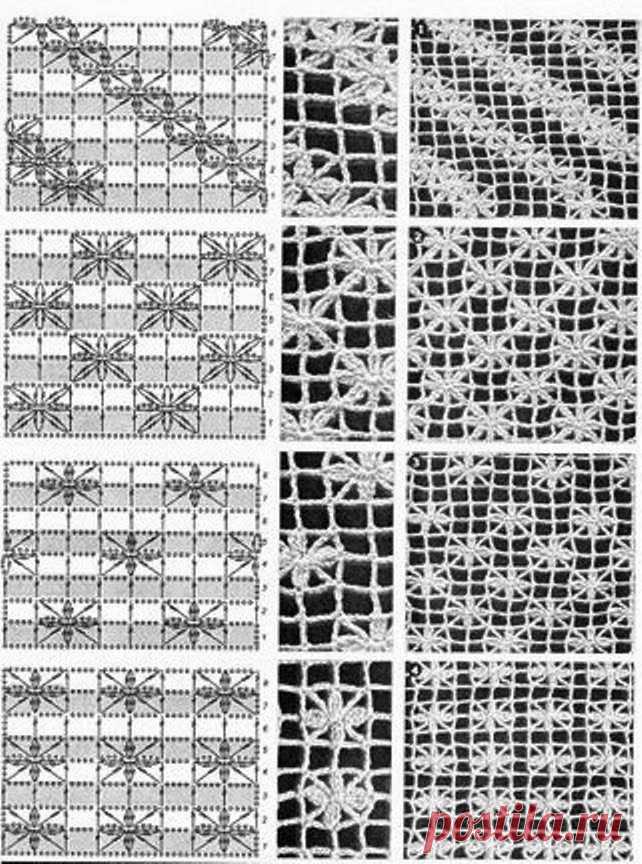 Irish crochet &: Такое разное филейное вязание.