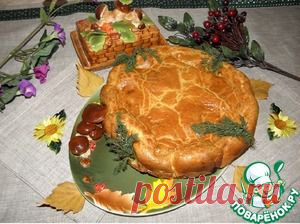 Быстрый заливной пирог с печенкой "Народный" - кулинарный рецепт