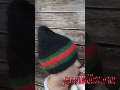 СТИЛЬНАЯ ШАПОЧКА БИНИ В СТИЛЕ &quot;GUCCI&quot;!!! МАСТЕР КЛАСС ЕСТЬ НА КАНАЛЕ!!!