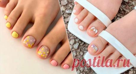 Радуга, звезды и ромашки: 10 романтичных идей для педикюра в августе . Милая Я