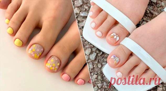 Радуга, звезды и ромашки: 10 романтичных идей для педикюра в августе . Милая Я