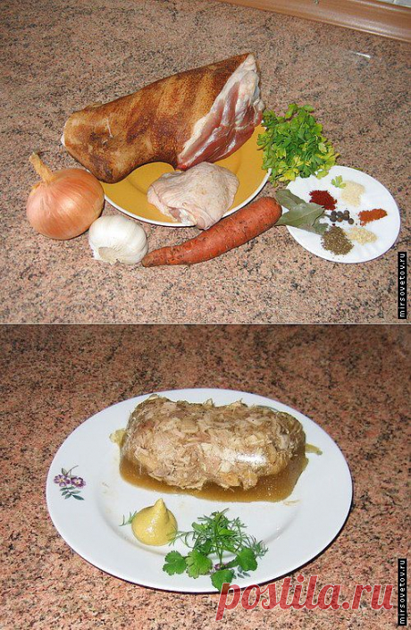 Рецепт холодца из свиных ножек
