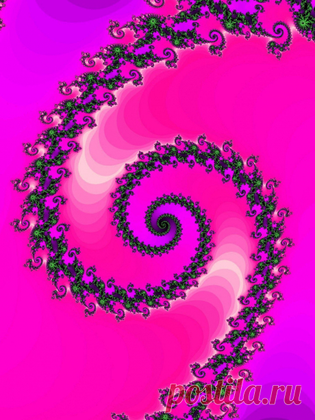 Fractal-Spirale auf einem rosa Hintergru  Kostenloses Stock Bild HD - Public Domain Pictures