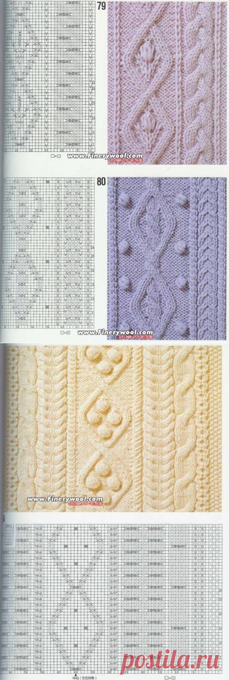 Жилет с косами и шишечками