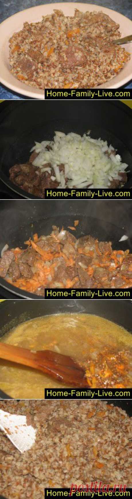 Гречка с мясом в мультиварке