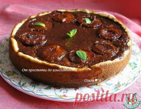 Шоколадно-лимонный тарт со сливами – кулинарный рецепт