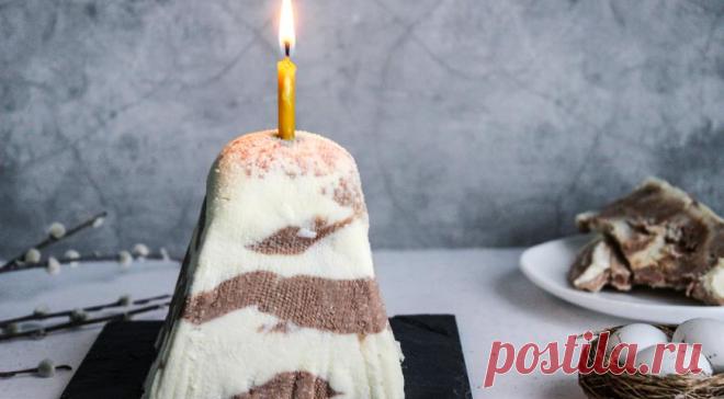 Очень простая в приготовлении заварная пасха “Зебра” | Вкусные рецепты