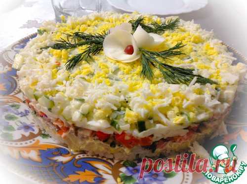 Салат с рисом и красной рыбой - кулинарный рецепт