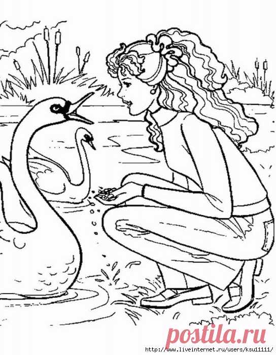 Раскраска для девочек. Барби