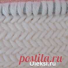 Узор «Елочка» спицами (мк, видео)