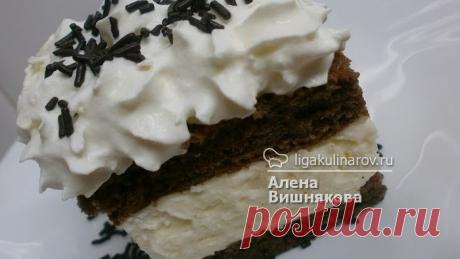 Пирожное Зебра, рецепт пошаговый от Лиги Кулинаров. Рецепт пирожного Зебра, рецепты Лиги Кулинаров.