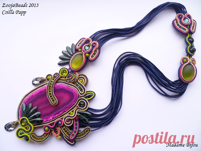 Украшения в технике сутажной вышивки от Csilla Papp Soutache Jewelry. Часть III