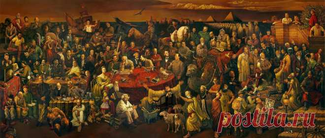 Famous People Painting with Wiki Links | Historical Figures With Image Map - ClipTank.com