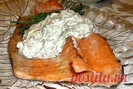 Рыбка с огуречным соусом — Домашняя кулинария