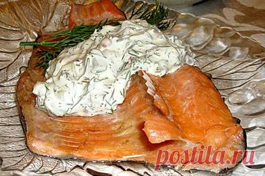 Рыбка с огуречным соусом — Домашняя кулинария