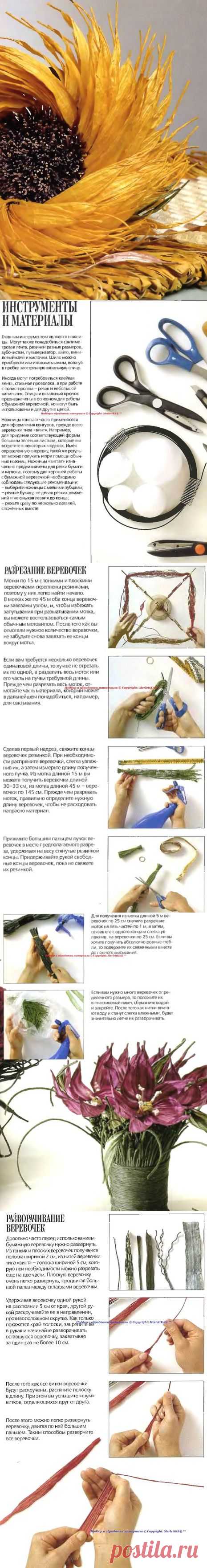 Декор и цветы из бумажных веревочек - основы и техника.