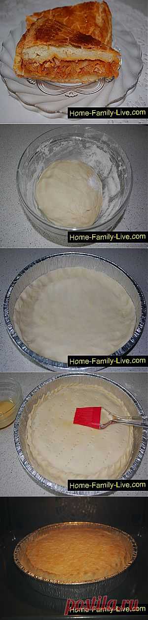 Кулинарные рецепты Пирог с капустой - пошаговый фоторецепт