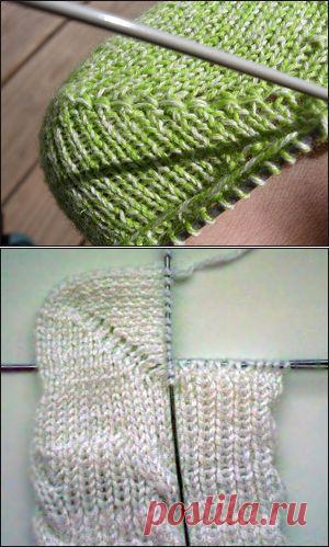 Вязание носков с пяткой "Бумеранг" (МК)