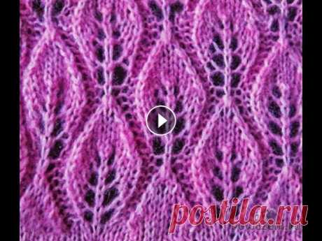 КАК СВЯЗАТЬ СПИЦАМИ #АЖУРНЫЙ #УЗОР ЛИСТИКИ КАК СВЯЗАТЬ СПИЦАМИ #АЖУРНЫЙ #УЗОР ЛИСТИКИ...