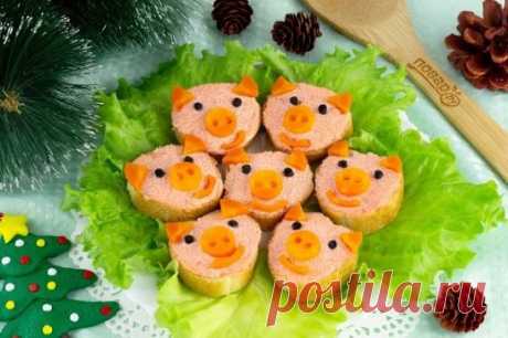 Бутерброды на Новый год 2019 https://povar.ru/recipes/buterbrody_na_novyi_god_2019-72225.html