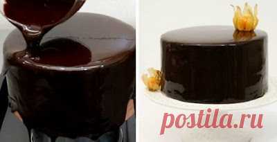 Когда пеку торт, покрываю его зеркальной глазурью по этому рецепту! Блеск…