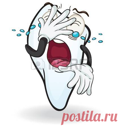 Illustration Of Tooth On A White Background Royalty Free Cliparts, Vectors, And Stock Illustration. Image 15864407.