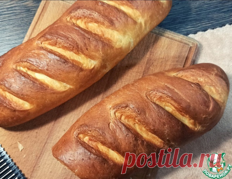 Домашний батон в духовке – кулинарный рецепт