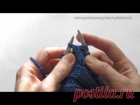 Вязание спицами. Вяжем шапку-ушанку. Часть 2. Knitting. Knit hat with earflaps. Part 2.