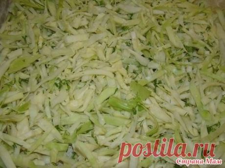 Ленивый пирог с капустой, быстрее не бывает - Вкусно и просто!!! - Страна Мам