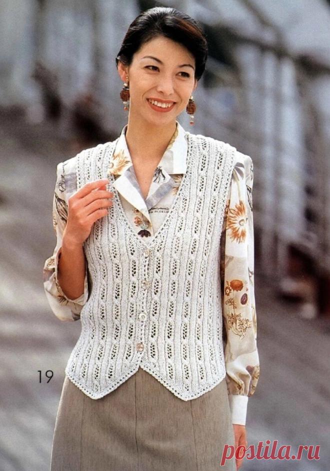Несколько вязаных жилетов к весне и прекрасному лету!👍🙆‍♀️ | Asha. Вязание и дизайн.🌶 | Яндекс Дзен