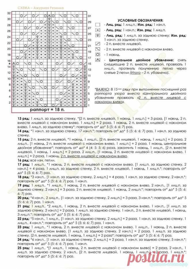 Ажурная туника-безрукавка — Красивое вязание
