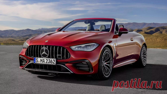 Кабриолет Mercedes-AMG CLE 53 2025 – самая мощная версия CLE с откидным верхом