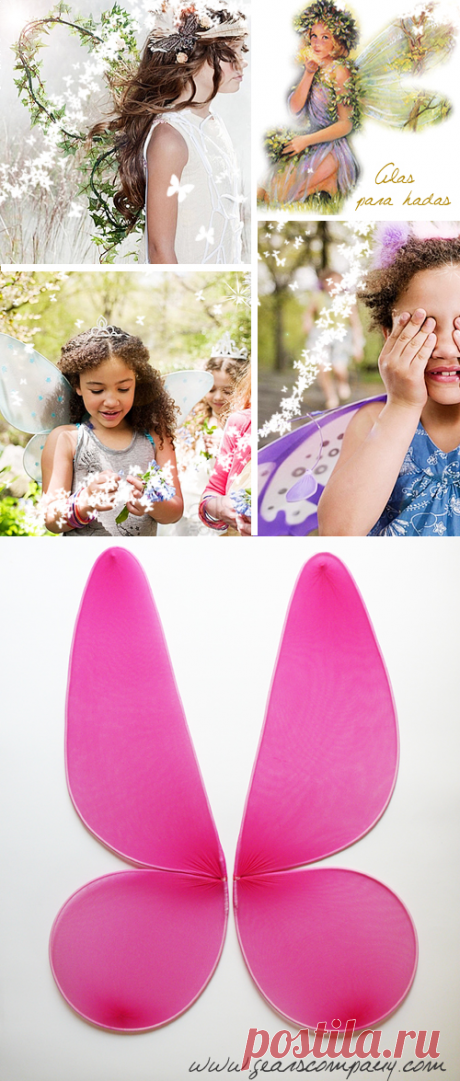 Ideas para hacer con niños. &amp;raquo;  Alas de hada I parte (paso a paso)