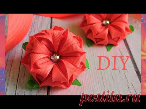 Такие бантики понравятся каждой/новинки канзаши 2020/пышные бантики/мк/DIY/kanzashi/Lush bows