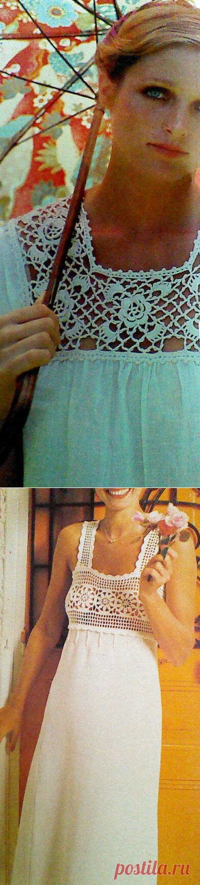 4 FourVintage Crocheted Yoke Pattern от MAMASPATTERNS на Etsy
