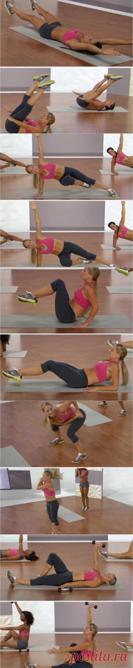 Лучшие упражнения для плоского живота .