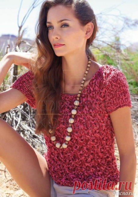 Простой топ из ленточной пряжи | Отлично! Школа моды, декора и актуального рукоделия