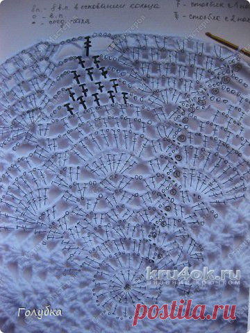 Вязаный крючком берет. Работа Юлии Ковалевой