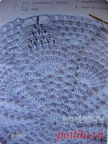 Вязаный крючком берет. Работа Юлии Ковалевой