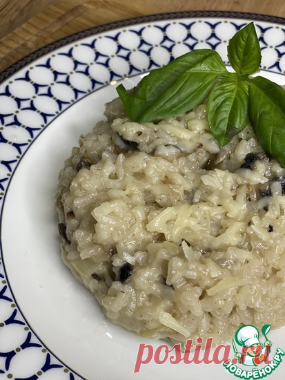 Ризотто с сыром и грибами Кулинарный рецепт
