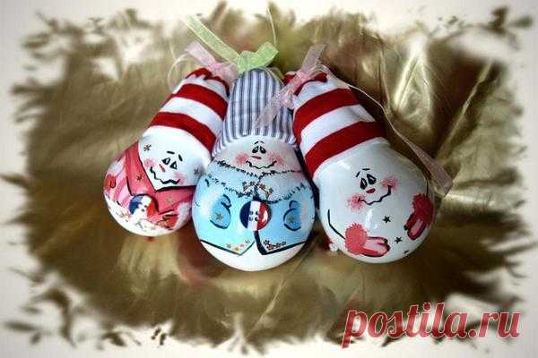 Елочные игрушки своими руками - 13 идей изготовления