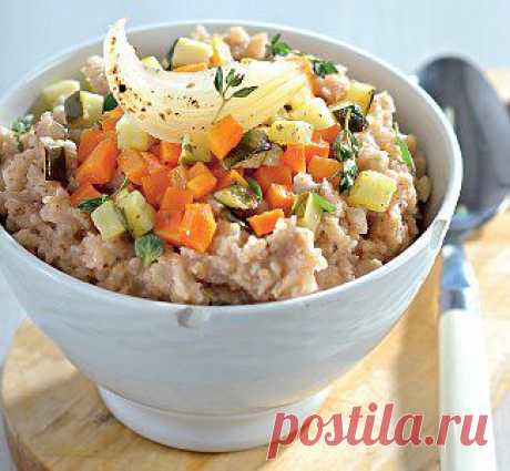 Овсяная каша с овощами и соевым соусом, второе блюдо. Пошаговый рецепт с фото на Gastronom.ru