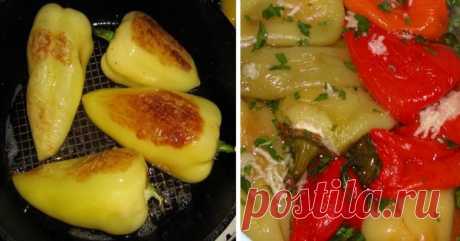 Перец по-армянски Продукты: 1. Болгарский перец - 700 гр. 2. Чеснок - 8 зубков 3. Подсолнечное масло - 0,25 стакана 4. Помидор - 2 шт. 5. Петрушка - 1 пучок 6. Кинза - 1 пучок