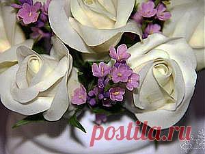 Лаванда из холодного фарфора | РУКОДЕЛИЕ