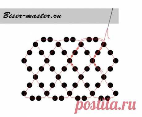Закрепление и наращивание нити » Бисерные мастер-классы.