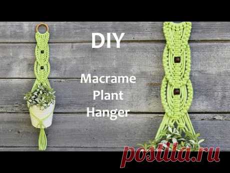 Macrame Plant Hanger New Design | DIY Macrame Plant Hanger Tutorial | Макраме Кашпо для Цветов