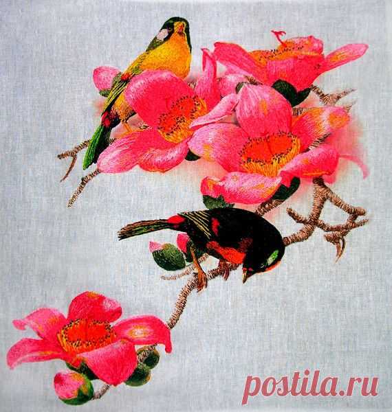 Мастер-классы по вышивке гладью.