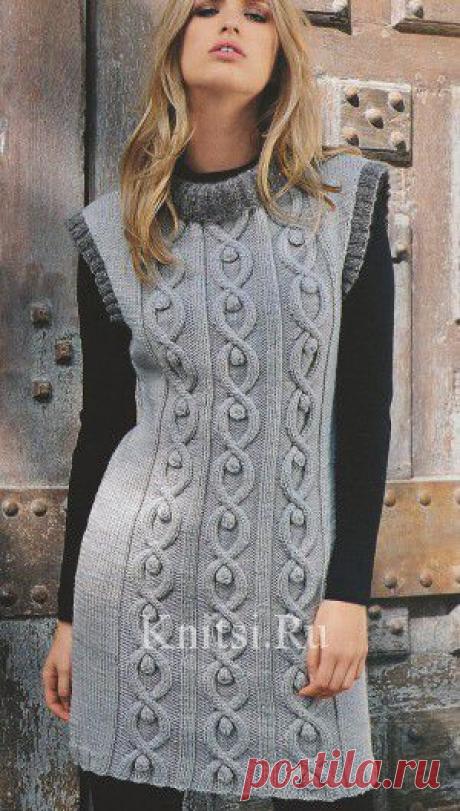 Удлиненная туника. Вязание для женщин / Платья / Спицами