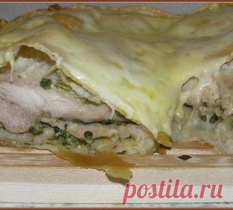 Курица в лаваше  - до невозможности просто и на удивление вкусно!